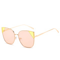 Flat Top Oversized Square sun glasses 2020 new arrivals retro fashion shades custom designer metal sunglasses Women men 7110